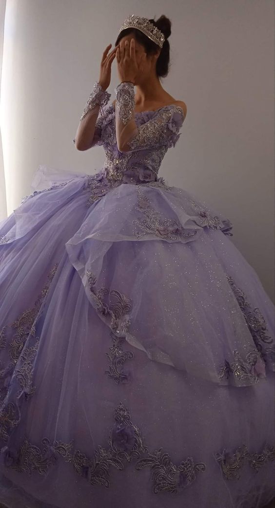 A-Line purple ball gown Prom Dress       fg1243