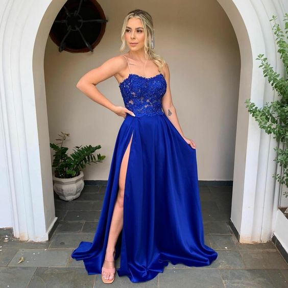 custom evening prom dresses Sexy blue prom Dresses      fg1229