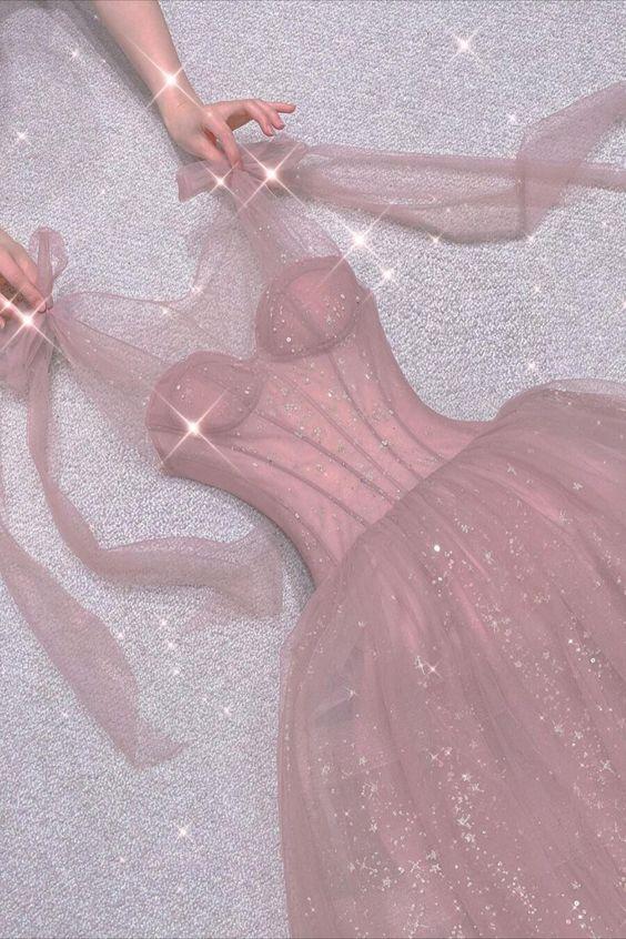 Princess pink long prom dress      fg1334