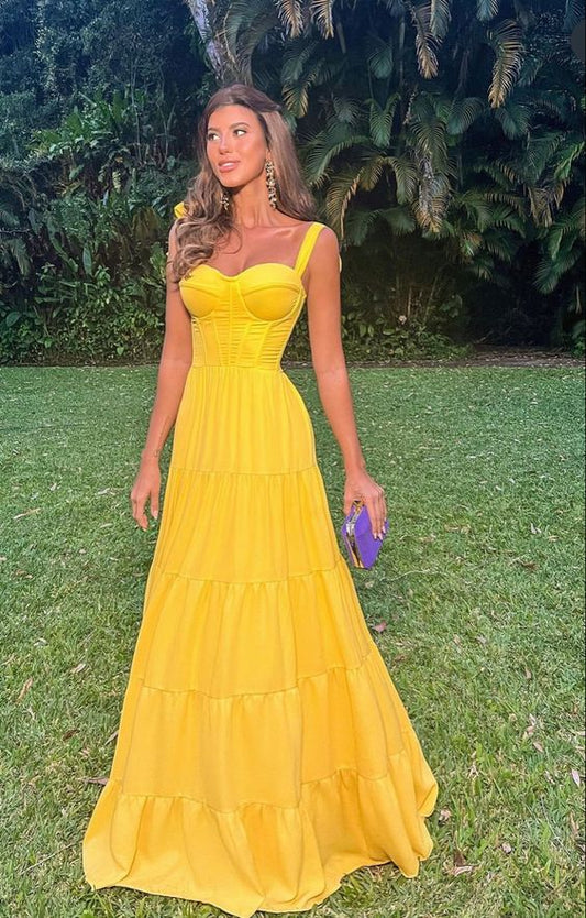 Yellow prom dresses, evening dresses,party dresses, sexy formal dress      fg3350