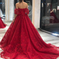 Off The Shoulder Lace Long Prom Dresses Chapel Train Party Dresses    fg1653