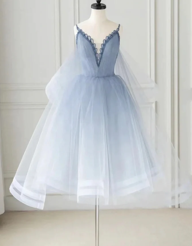 Cute tulle short prom dress homecoming dress    fg1541