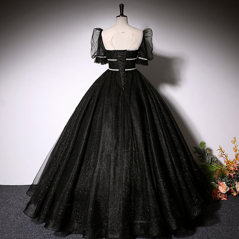 Black evening dress women's long ball gown party dress prom dress      fg138