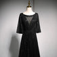 Black evening dress sequin dress party dress prom dress      fg141